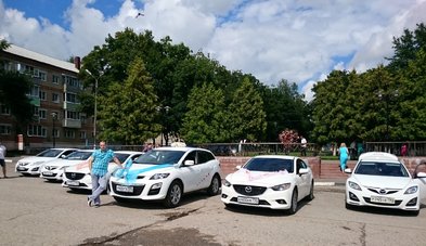 Автомобиль на свадьбу № С5407 - Транспортная компания Свадебный кортеж MAZDA 6