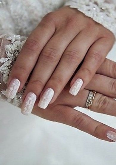 Свадебный маникюр Маникюр (К19432) - Студия ногтевого сервиса Креатив
