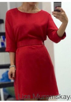 Вечернее платье S58462. С прямой юбкой, короткое без шлейфа.